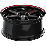 Spec-1 SPT-33 15x8 4x100/4x4.5" +20mm Black/Red Wheel Rim 15" Inch SPT-33158920GBRL