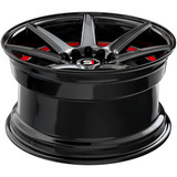 Spec-1 SP-73 17x7.5 5x110/5x4.5" +42mm Black/Red Undercut Wheel Rim 17" Inch SP-7317753542GBRU