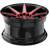 Spec-1 SP-73 17x7.5 5x112/5x4.5" +42mm Black/Red Wheel Rim 17" Inch SP-7317753642BMRU