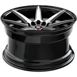 Spec-1 SP-73 17x7.5 5x112/5x4.5" +42mm Black/Machined Wheel Rim 17" Inch SP-7317753642BMU