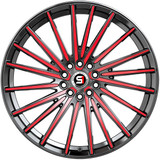 Spec-1 SP-68 18x8 5x100/5x4.5" +38mm Black/Red Wheel Rim 18" Inch SP-681882338BMR