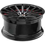 Spec-1 SP-69 18x8 5x4.5"/5x120 +38mm Black/Red Undercut Wheel Rim 18" Inch SP-691883838GBRU