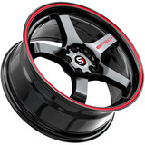 Spec-1 SPT-31 18x8.5 5x4.5"/5x120 +38mm Black/Red Wheel Rim 18" Inch SPT-3118853838GBRL