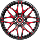 Spec-1 SP-60 18x8 5x4.5"/5x120 +38mm Black/Red Wheel Rim 18" Inch SP-601883838BMR