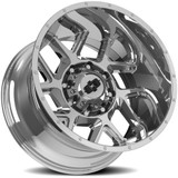 Vision 360 Sliver 20x12 8x6.5" -51mm Chrome Wheel Rim 20" Inch 360-20281C-51