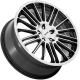 Petrol PE001 P1D 20x8.5 5x4.5" +40mm Black/Machined Wheel Rim 20" Inch PE001BD20851240