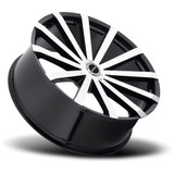Strada S50 Gabbia 18x8 5x112/5x115 +30mm Black/Machined Wheel Rim 18" Inch S50850230GBM
