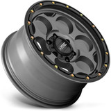 KMC KM541 Dirty Harry 17x9 5x5" -12mm Gray Wheel Rim 17" Inch KM54179050912N