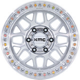 KMC KM549 GRS 17x8.5 5x5" +0mm Silver Wheel Rim 17" Inch KM54978550400