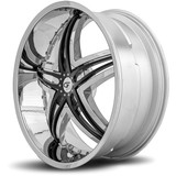 Gianna G1 Blitz 20x8.5 5x112/5x4.5" +35mm Chrome Wheel Rim 20" Inch G1-2085D243573