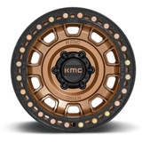 KMC KM236 Tank Beadlock 17x9 6x5.5" -38mm Bronze Wheel Rim 17" Inch KM23679060638N