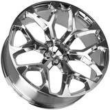 Strada Replicas R176 Snowflake 26x10 6x5.5" +31mm Polished Wheel Rim 26" Inch R176-663931P