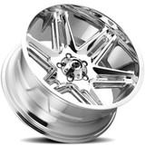 Vision 363 Razor 20x10 5x5.5" -25mm Chrome Wheel Rim 20" Inch 363-20085C-25