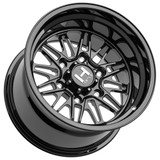 Hostile UTV HF26 Gecko 15x8 6x5.5" +0mm Gloss Black Wheel Rim 15" Inch HF26-1580655044GA