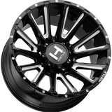 Hostile H123 Typhoon 22x10 8x180 -25mm Black/Milled Wheel Rim 22" Inch H123-2210818045B
