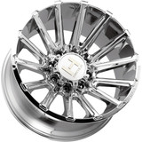 Hostile H123 Typhoon 22x10 8x180 -25mm Chrome Wheel Rim 22" Inch H123-2210818045C