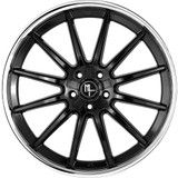 Modern Luxury MLF15 18x8 5x112 +35mm Gloss Black/SSL Wheel Rim 18" Inch MLF15-18805112+35GBSL