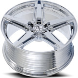 Modern Luxury MLF10 Flow Formed 22x10.5 5x112 +42mm Chrome Wheel Rim 22" Inch MLF10-221055112D+42C