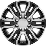 OE Concepts G19 Denali 2500 22x8.5 8x180 +44mm Black/Machined Wheel Rim 22" Inch G19-22858180+44BM