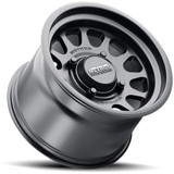 (Set of 4) Staggered-Method UTV MR414 Bead Grip 15" 4x136 Black Wheels Rims MR41457047543-MR41451047564