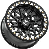 (Set of 4) Staggered-Hostile UTV H333 Ridgecrest 15" 4x156 Black Wheels Rims H333-1570415644A-H333-1510415654A