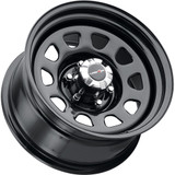 Vision 84 D Window 15x10 6x5.5" -39mm Gloss Black Wheel Rim 15" Inch 84H5183NS+C