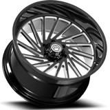 Artem A205 Curvus Flow Formed 22x12 6x135 -44mm Black/Milled Wheel Rim 22" Inch A205-22126135-44BMW