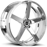 Strada S35 Perfetto 22x9.5 6x135 +24mm Chrome Wheel Rim 22" Inch S35263524D