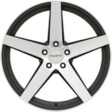Ravetti M13 20x8.5 5x112 +35mm Black/Machined Wheel Rim 20" Inch RAV-M13-2874FM