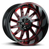 Off-Road Monster M17 20x10 5x5" -19mm Black/Red Wheel Rim 20" Inch M170527N19GBMLR
