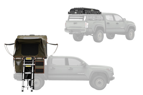 Tuff Stuff Alpha Ii Hard Top Side Open Tent, Black, 2 Person TS-RTT-CS2-BK