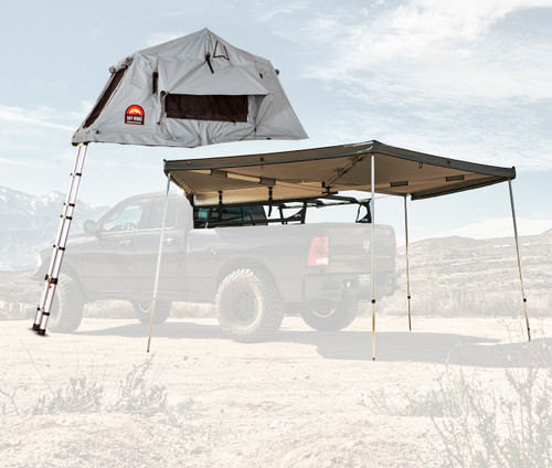 Body Armor 4x4 Overland Rack & Sky Ridge Pike 2-Person Tent w/270 Awning Driver Side TK-6125-20010-2023