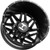 Hostile H401 Sprocket Dually Rear 22x8.25 8x210 Satin Black Wheel Rim 22" Inch H401-22828210-221BB