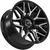 Vision 305 Rekluse 20x10 6x5.5" -25mm Black/Machined Wheel Rim 20" Inch 305-20083GBMF-25