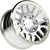 Vision 111BL Nemesis Beadlock 18x9 8x6.5" -12mm Polished Wheel Rim 18" Inch 111FBL8981PPR-12