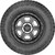 35x12.50R20LT Yokohama Geolandar X-AT 125Q Load Range F Black Wall Tire 110116036