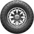 275/55R20 Bridgestone Dueler A/T Ascent 113T SL Black Wall Tire 009-709