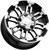 Vision 375 Warrior Trailer 14x5.5 5x4.5" +0mm Black/Machined Wheel Rim 14" Inch 375VT4565GBMF0