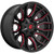 Fuel D712 Rage 20x10 8x6.5" -18mm Black/Red Wheel Rim 20" Inch D71220008247