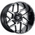 Vision 360 Sliver 20x9 5x5" +10mm Black/Machined Wheel Rim 20" Inch 360-2973GBMF10