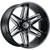 Vision 363 Razor 20x12 6x135 -51mm Black/Milled Wheel Rim 20" Inch 363-20236GBMS-51