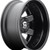 Fuel D538 Maverick Dually Rear 24x8.25 8x210 Black/Milled Wheel Rim 24" Inch D53824829325