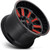 Fuel D621 Hardline 20x10 5x5.5"/5x150 -18mm Black/Red Wheel Rim 20" Inch D62120007047