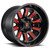 Fuel D621 Hardline 20x10 5x4.5"/5x5" -18mm Black/Red Wheel Rim 20" Inch D62120002647