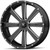 MSA M34 Flash 18x7 4x137 +0mm Black/Milled Wheel Rim 18" Inch M34-018737M