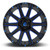 Fuel D644 Contra 24x12 5x5"/5x5.5" -44mm Black/Milled/Blue Wheel Rim 24" Inch D64424205747