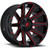 Fuel D643 Contra 22x10 8x170 -18mm Black/Red Wheel Rim 22" Inch D64322001747