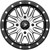 MSA M37 Brute Beadlock 14x7 4x137 +10mm Black/Machined Wheel Rim 14" Inch M37-04737