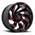 Fuel D755 Reaction 24x12 8x180 -44mm Black/Red Wheel Rim 24" Inch D75524201847