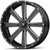 MSA M34 Flash 20x7 4x156 +0mm Black/Milled Wheel Rim 20" Inch M34-020756M